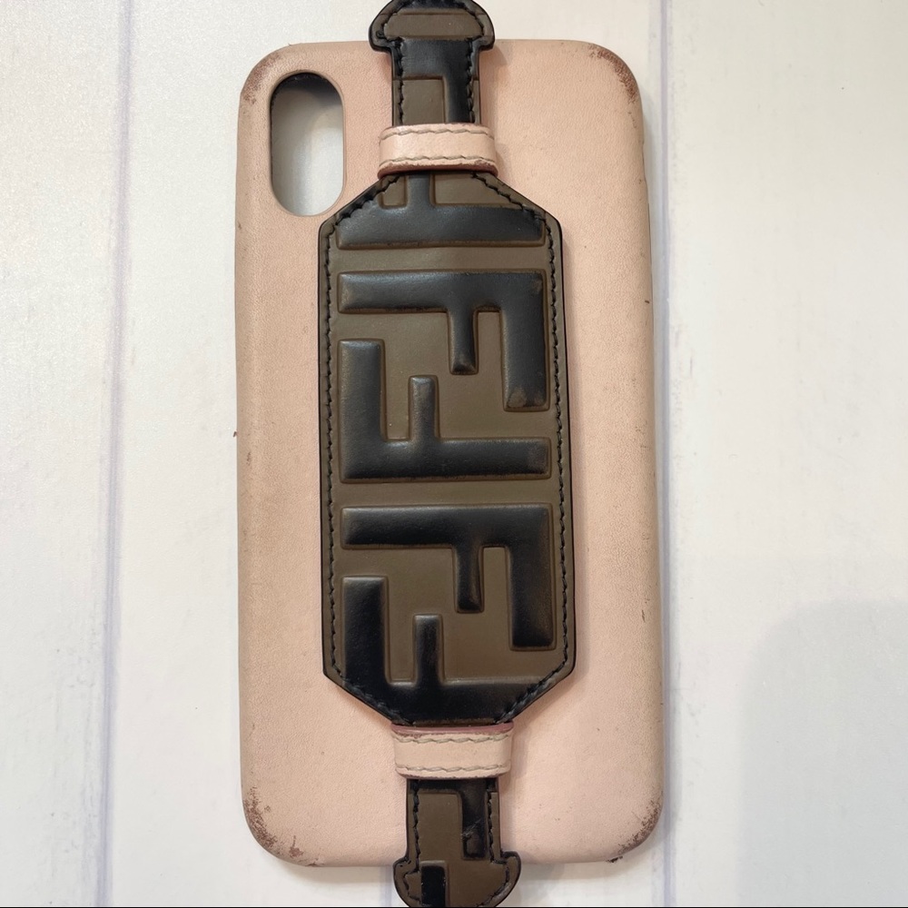 Fendi Logo iPhone X & XS Phone Case with Strap